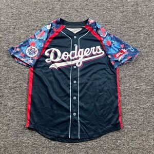 Dodgers JPL 2024 World Champions Baseball Jersey Navy Blue Size Medium